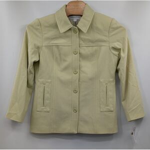 Pendleton Large Button Merino Wool Womans Green Coat Jacket Peacoat NWT *FLAW‎